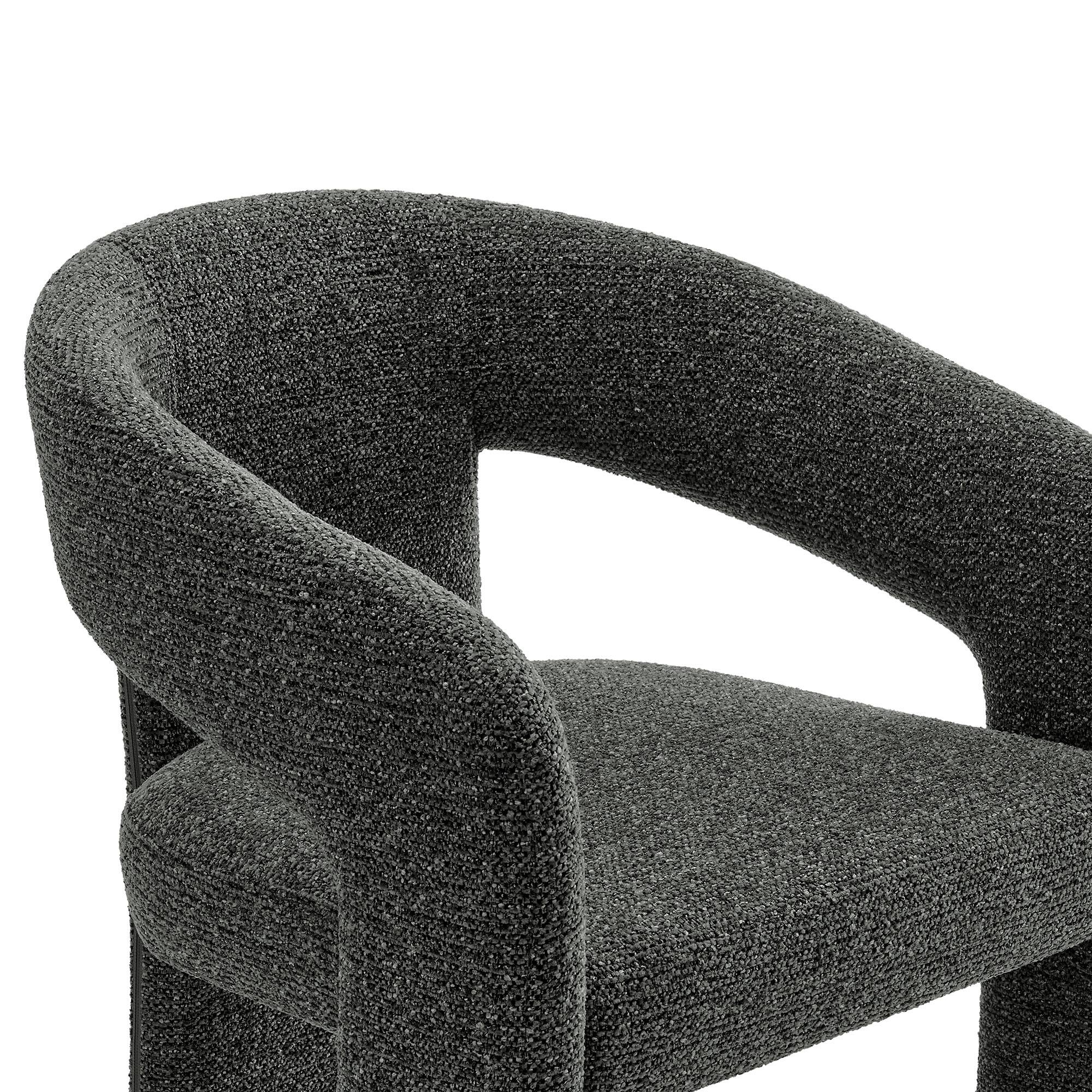 Alt View 4. Modway - Oslo Barrel Fabric Upholstered Dining Accent Chair by Modway - Gray.