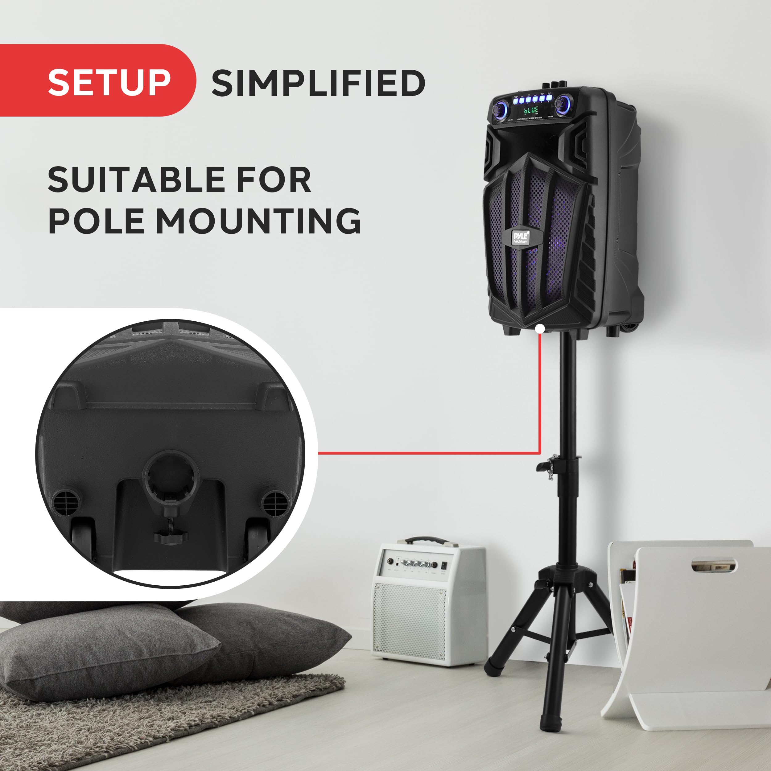 SETUP SIMPLIFIED  
SUITABLE FOR POLE MOUNTING