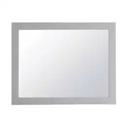 Elegant Decor - Aqua rectangle vanity mirror 27 inch in Grey - Gray