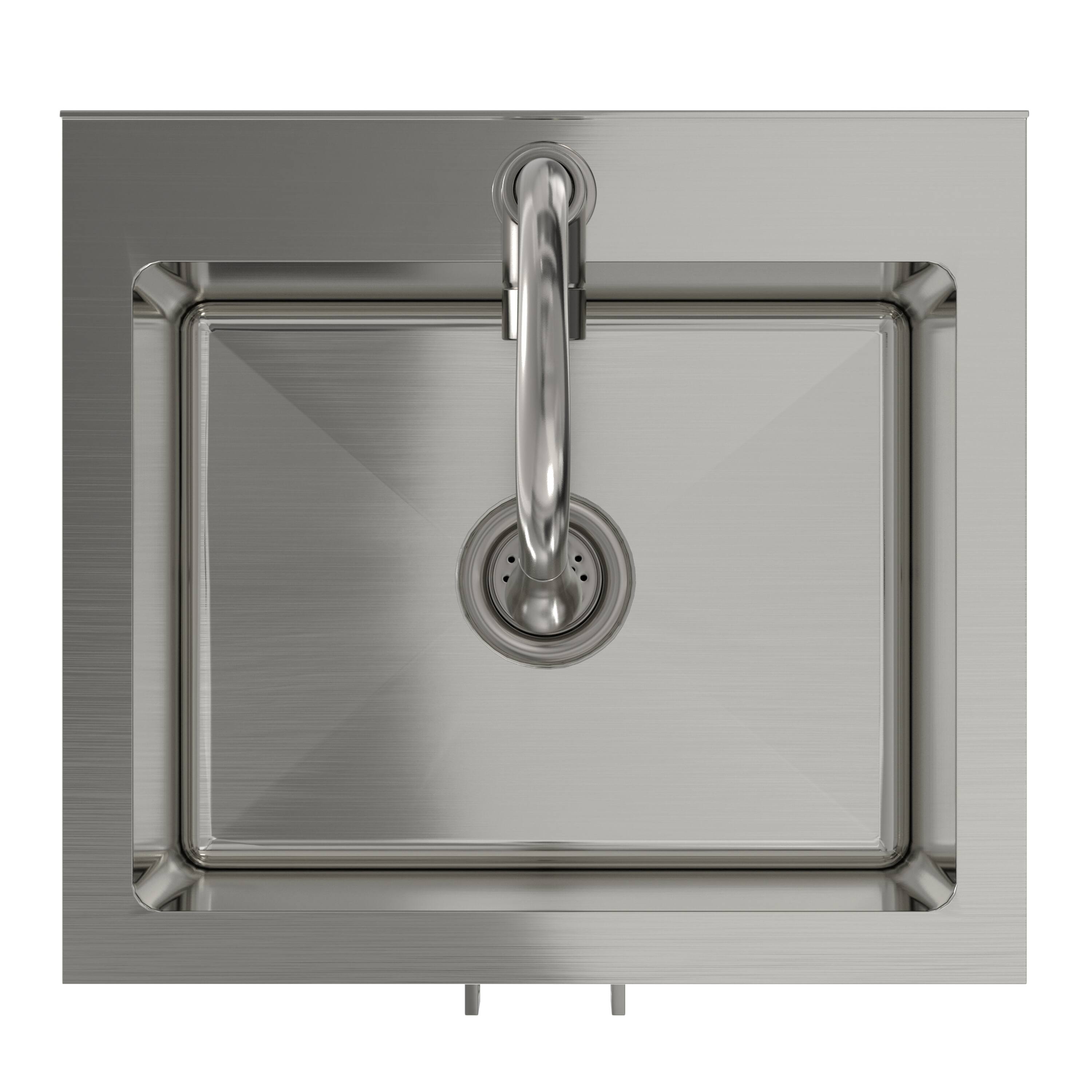 Alt View 2. Simpli Home - Modern Wide Shaker All-In-One 20-inch Laundry Utility Sink and Cabinet - Pure White.