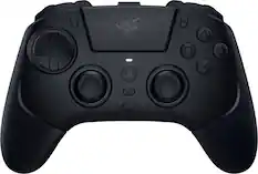 Front. Razer - Raiju V3 Pro Wireless Gaming Controller with TMR Thumbsticks and Remappable Buttons for Playstation 5 and Windows - Black.