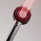 Front. BREO - Electric Scalp Massager with Red Light Therapy, Waterproof Hair Growth Massager, Head Massager for Stress Relax - Black.