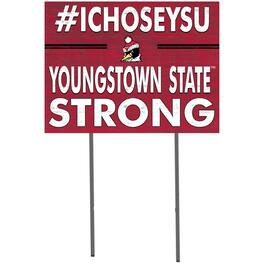 Jardine - Youngstown State Penguins 18'' x 24'' I Chose Lawn Sign - Red