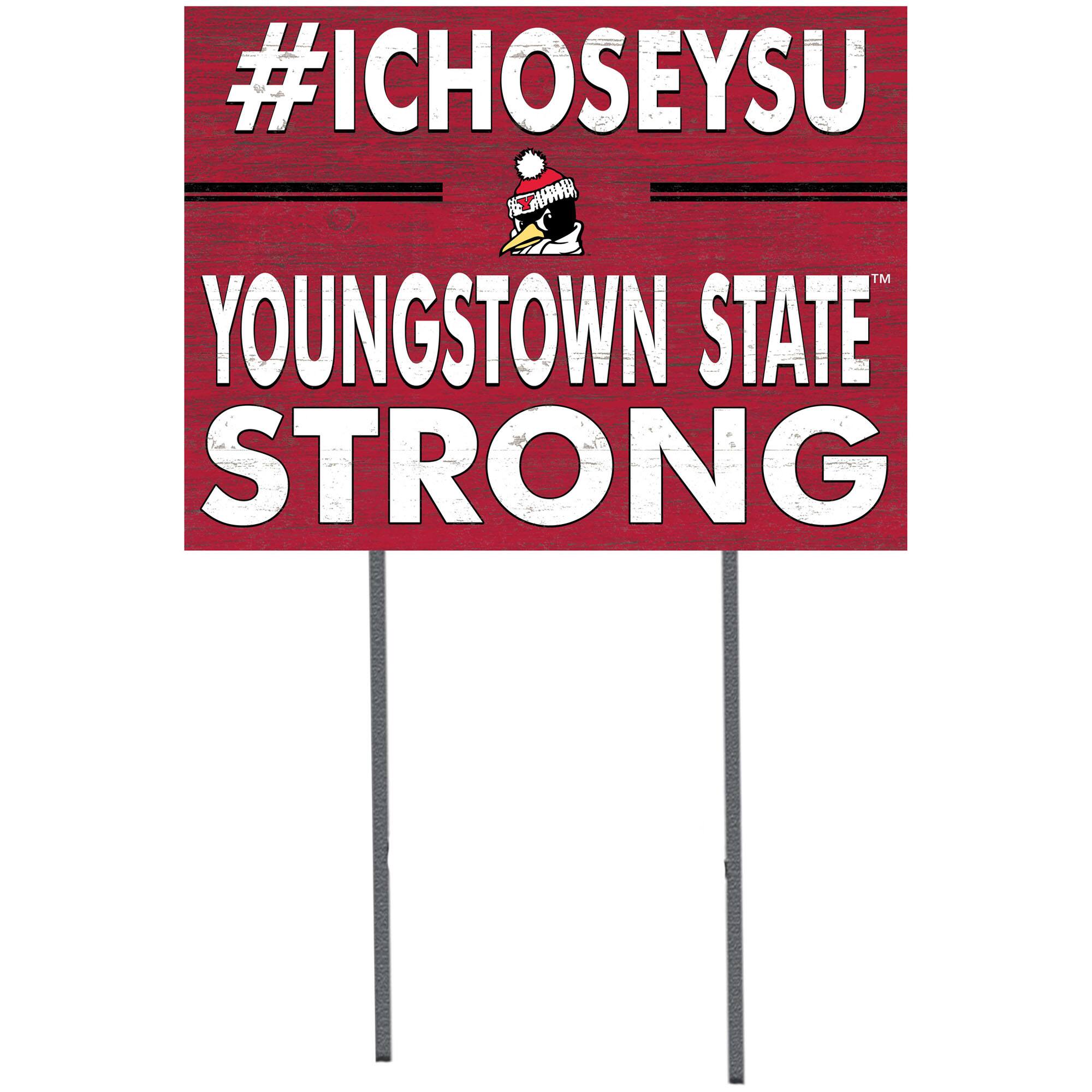 Youngstown State Penguins 18'' x 24'' I Chose Lawn Sign