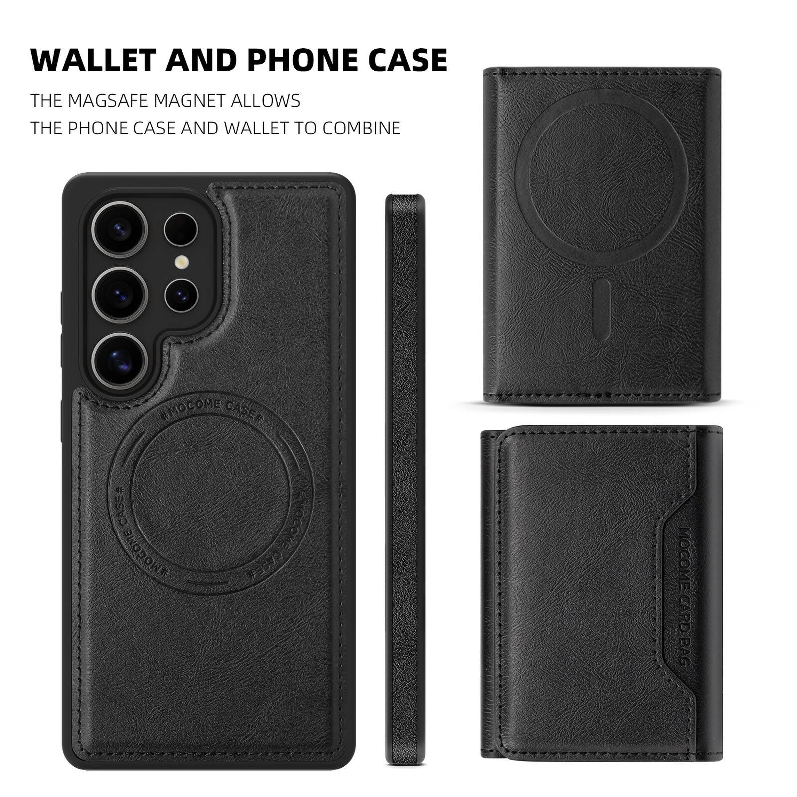 WALLET AND PHONE CASE

THE MAGSAFE MAGNET ALLOWS THE PHONE CASE AND WALLET TO COMBINE

#MOCOME CASE# CASE# #WOCOWE V00D P5vo MOCOME CARD BAG