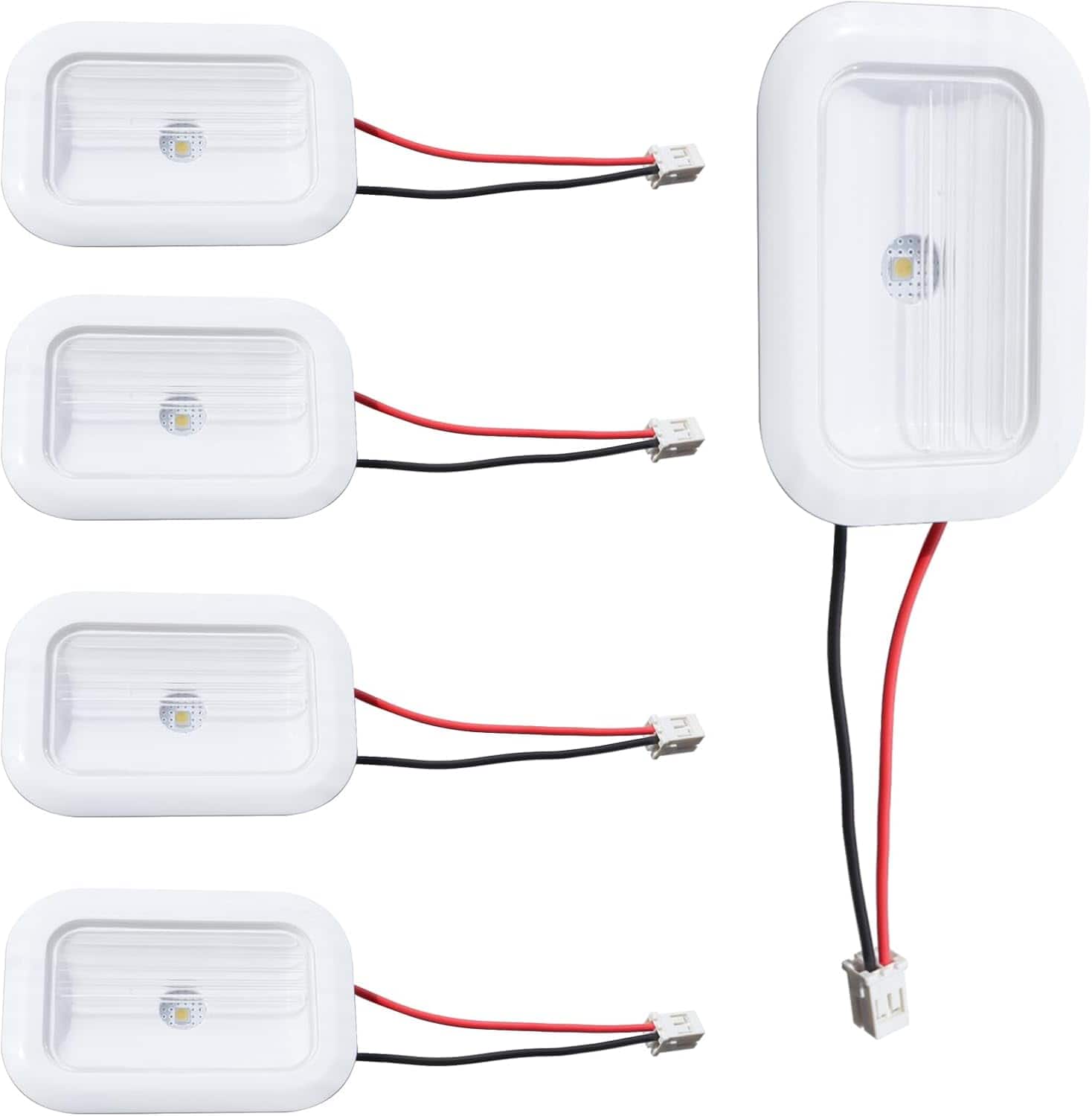 ACJPR - 5-Pack Refrigerator LED Light Module for Whirlpool/Maytag, White