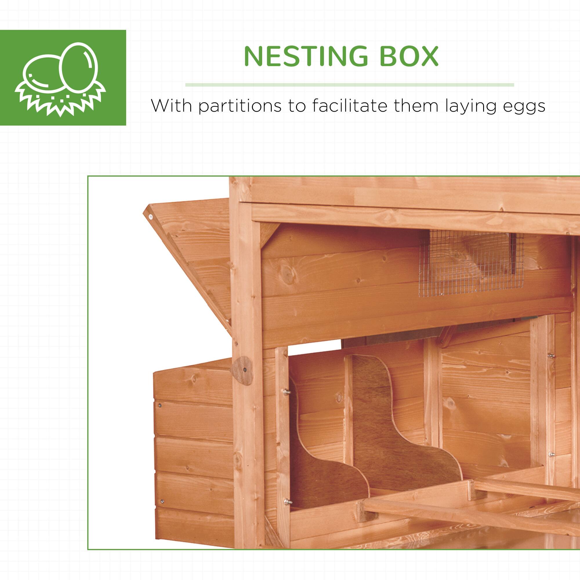 NESTING BOX

With partitions to facilitate them laying eggs