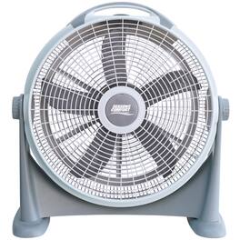 Seasons Comfort - FHV120 20" 3-Speed High-Velocity Heavy-Duty Air-Circulator Floor Fan, 340° Tilting Head - White/Gray