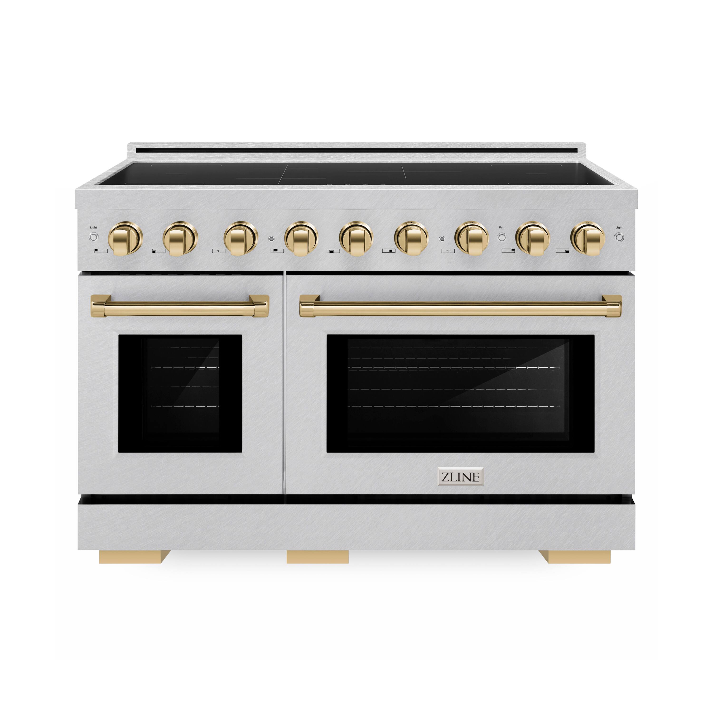 ZLINE Autograph 48 in. 6.7 cu. ft. Paramount Freestanding Induction ...