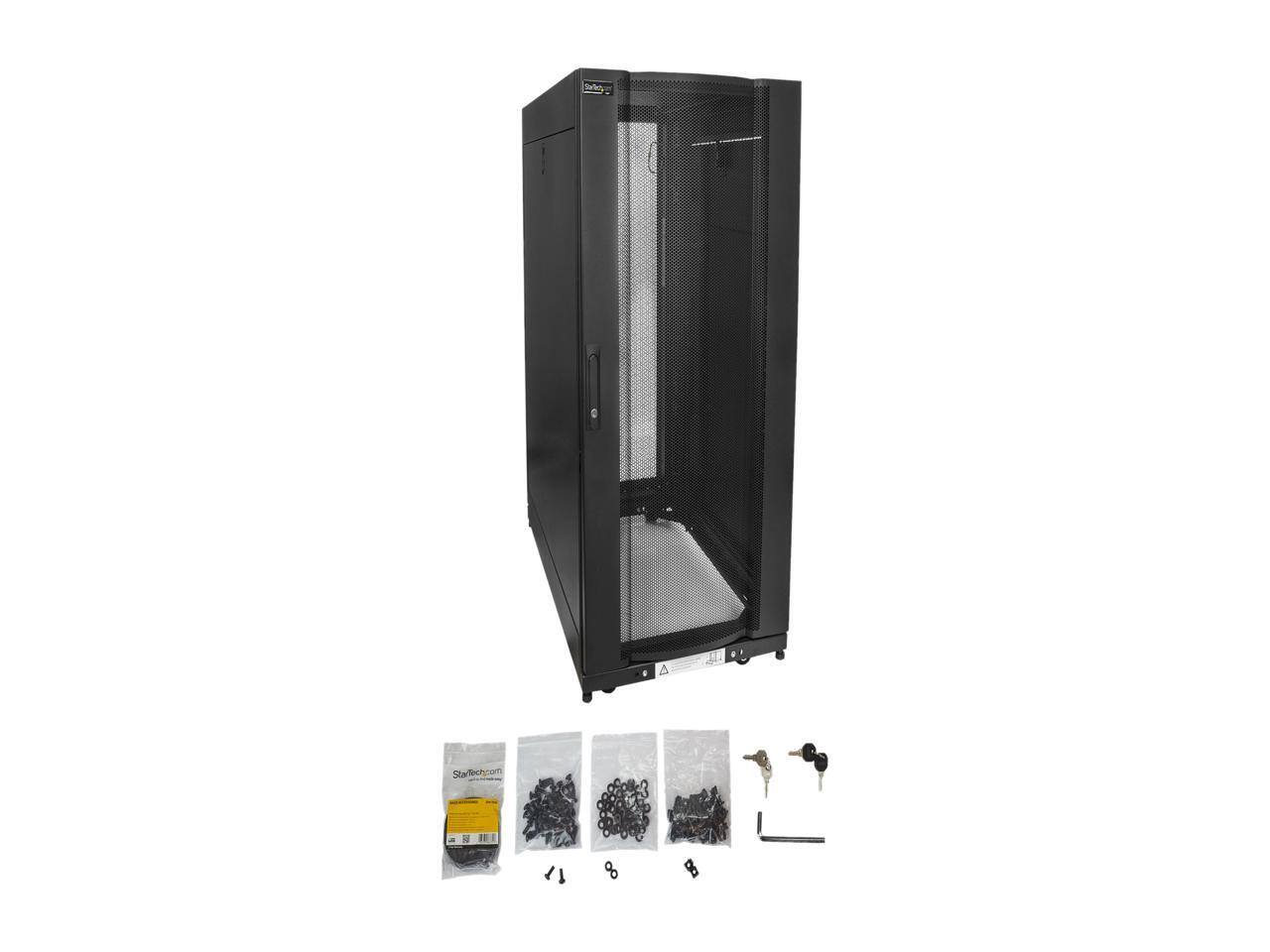 Alt View 10. Startech - StarTech.com RK2537BKM 25U Server Rack Cabinet - 37" Deep Enclosure - Network/Computer Cabinet - Black.