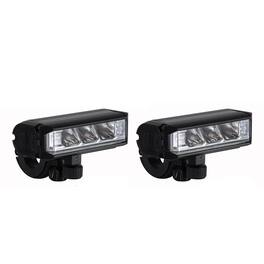 Home Collection - Rechargeable Bicycle LED Front Ligh - 2pcs - Black