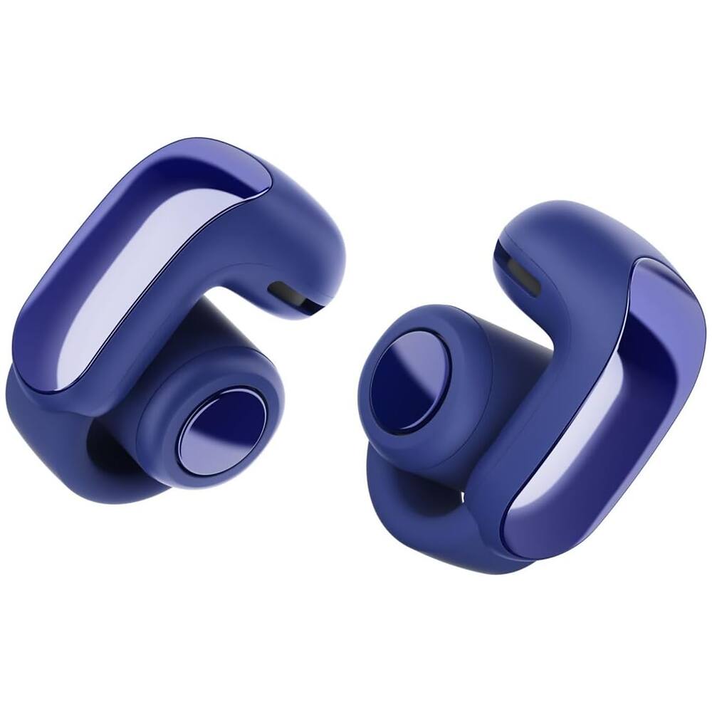 Angle. Bose - Ultra Open Earbuds Bluetooth Open-Ear Clip-On Headphones + 26-Month Extended Warranty Protection - Midnight Violet.