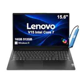 Lenovo - Upgraded - V15 Gen 5 15.6" FHD Business Laptop - Intel Core 7 240H with 16GB Memory - 512GB SSD - IST HUB - Windows 11 Home - Black
