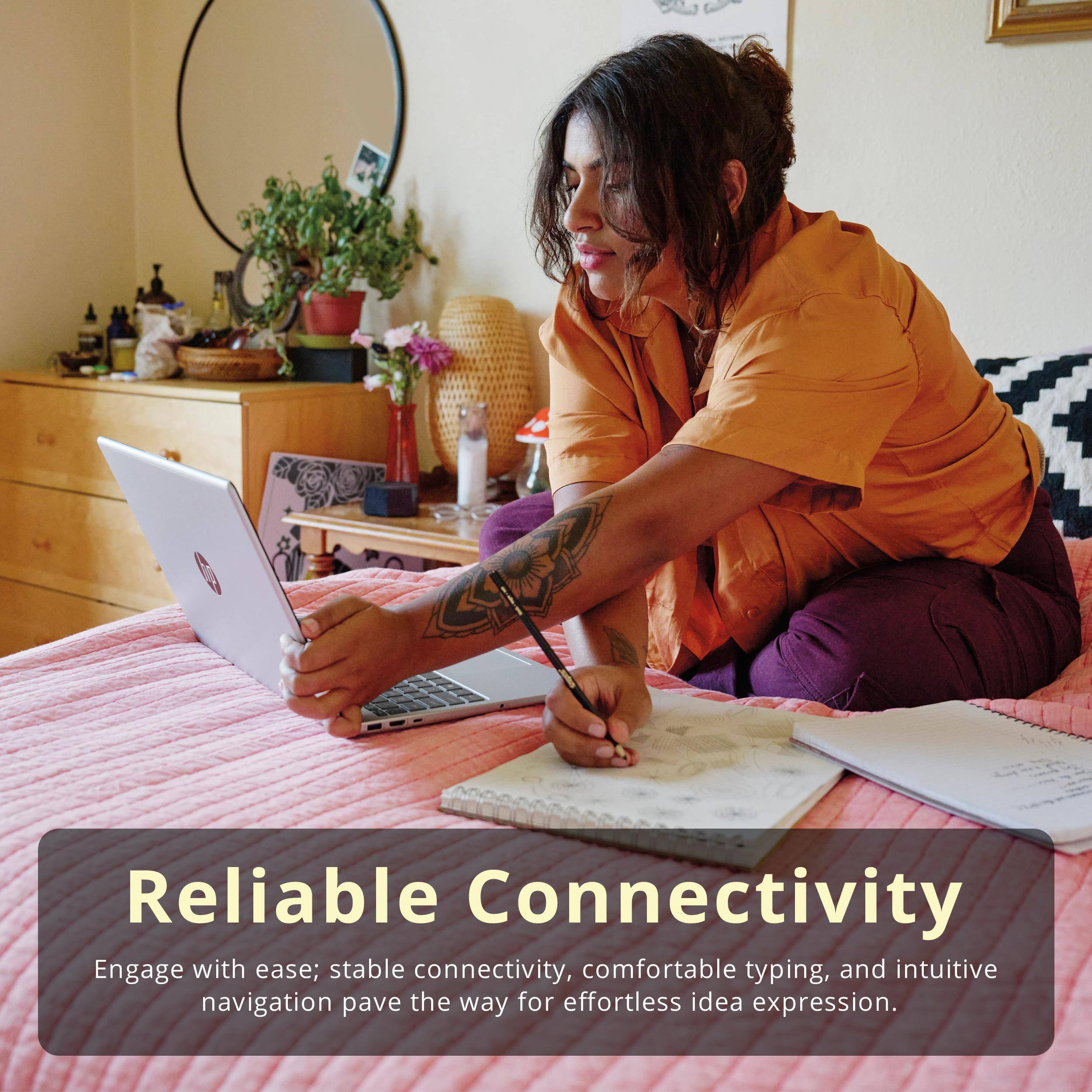 Reliable Connectivity

Engage with ease; stable connectivity, comfortable typing, and intuitive navigation pave the way for effortless idea expression.