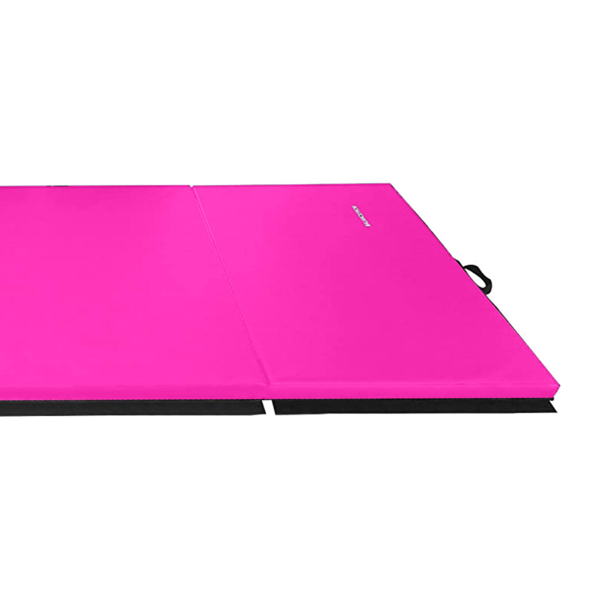 Alt View 8. BalanceFrom Fitness - BalanceFrom 4' x 6' x 2" All Purpose Folding Fitness Gymnastics Gym Mat, Pink - Pink.