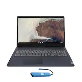 Lenovo - IdeaPad Chromebook 15 15.6" FHD Laptop - Intel Celeron N4500 - IST HUB - 8GB Memory - 64GB eMMC - Chrome OS - Abyss Blue