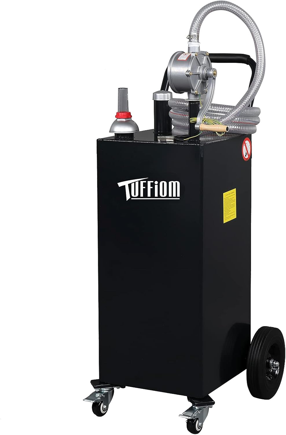 Winado - 35 Gallon Gas Caddy Fuel Transfer Storage Tank with Rotary Pump & Wheels & 11.9ft Hose - Black price history on PriceWatchPro