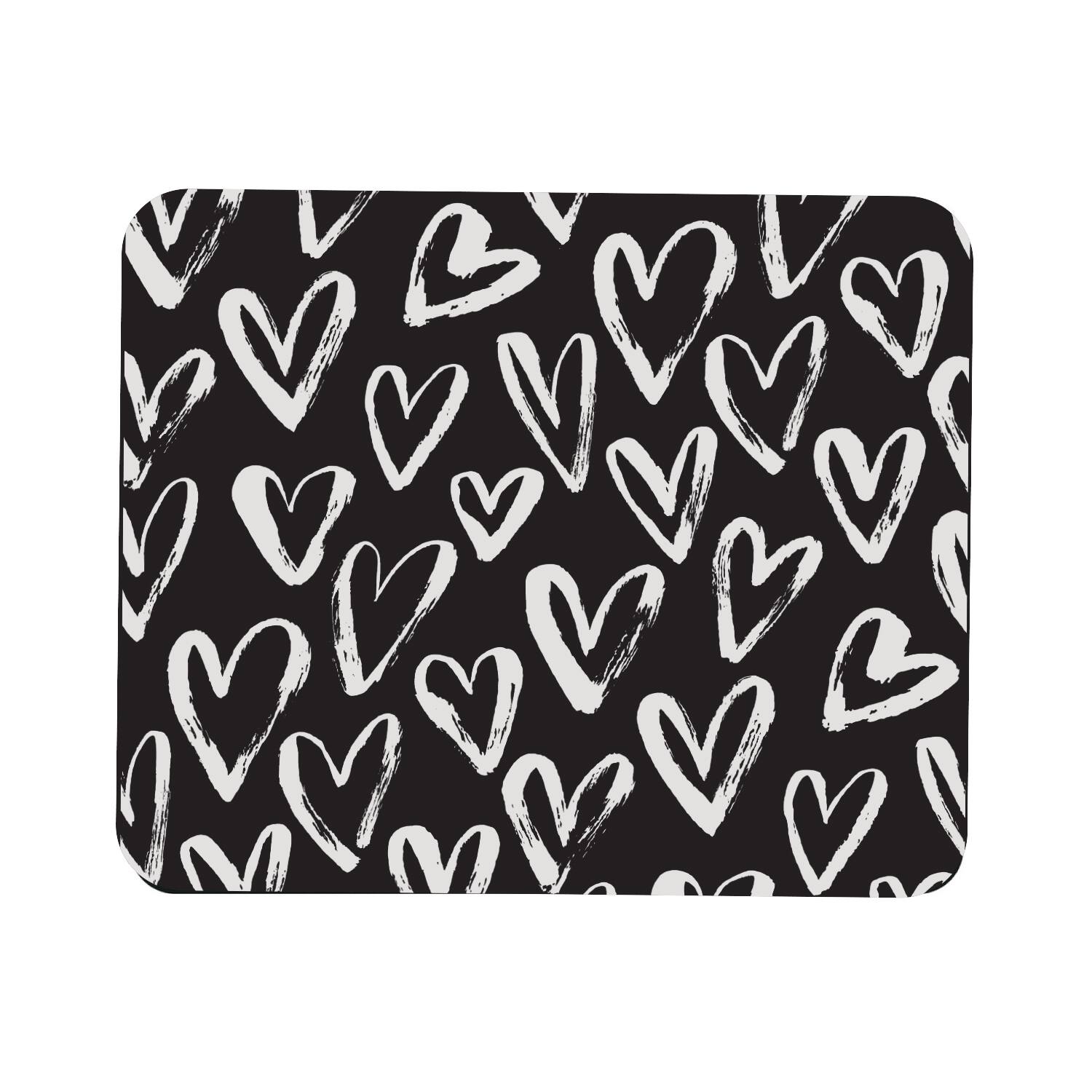 Front. OTM Essentials - OTM Essentials Mouse Pad, White Hearts - Mulit.