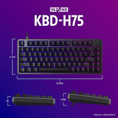 Sony INZONE KBD H75 75% CNC Wired Aluminum Frame Gaming Keyboard Sony INZONE KBD H75 75% CNC Wired Aluminum Frame Gaming Keyboard