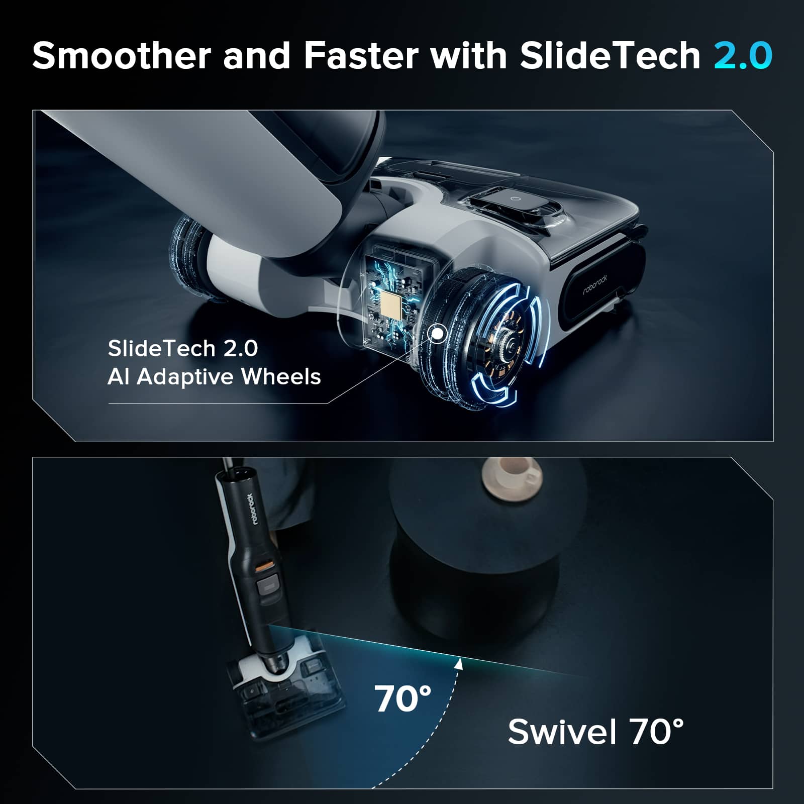 Smoother and Faster with SlideTech 2.0: ET SlideTech 2.0 AI Adaptive Wheels.