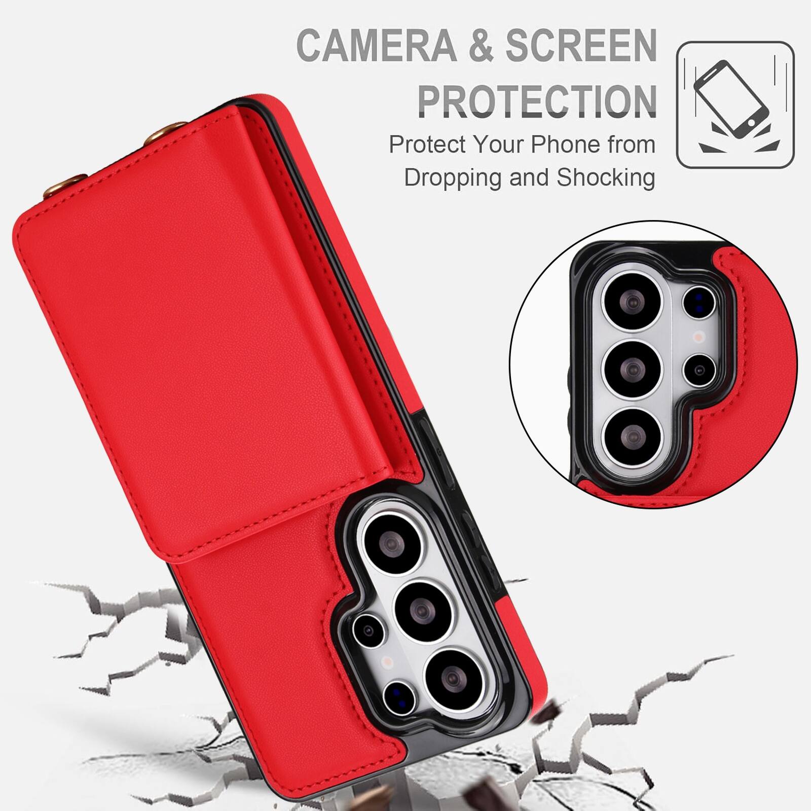 CAMERA & SCREEN PROTECTION  
Protect Your Phone from Dropping and Shocking