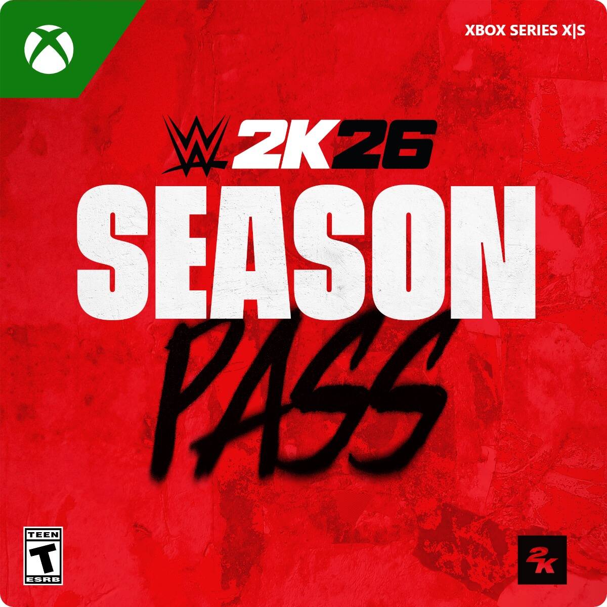 XBOX SERIES X|S  
WWE 2K26 SEASON PASS  
TEEN T ESRB - T (Teen 13+)