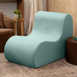 Jaxx - Uptown Large Modern Armless Accent Chair - Caribbean
