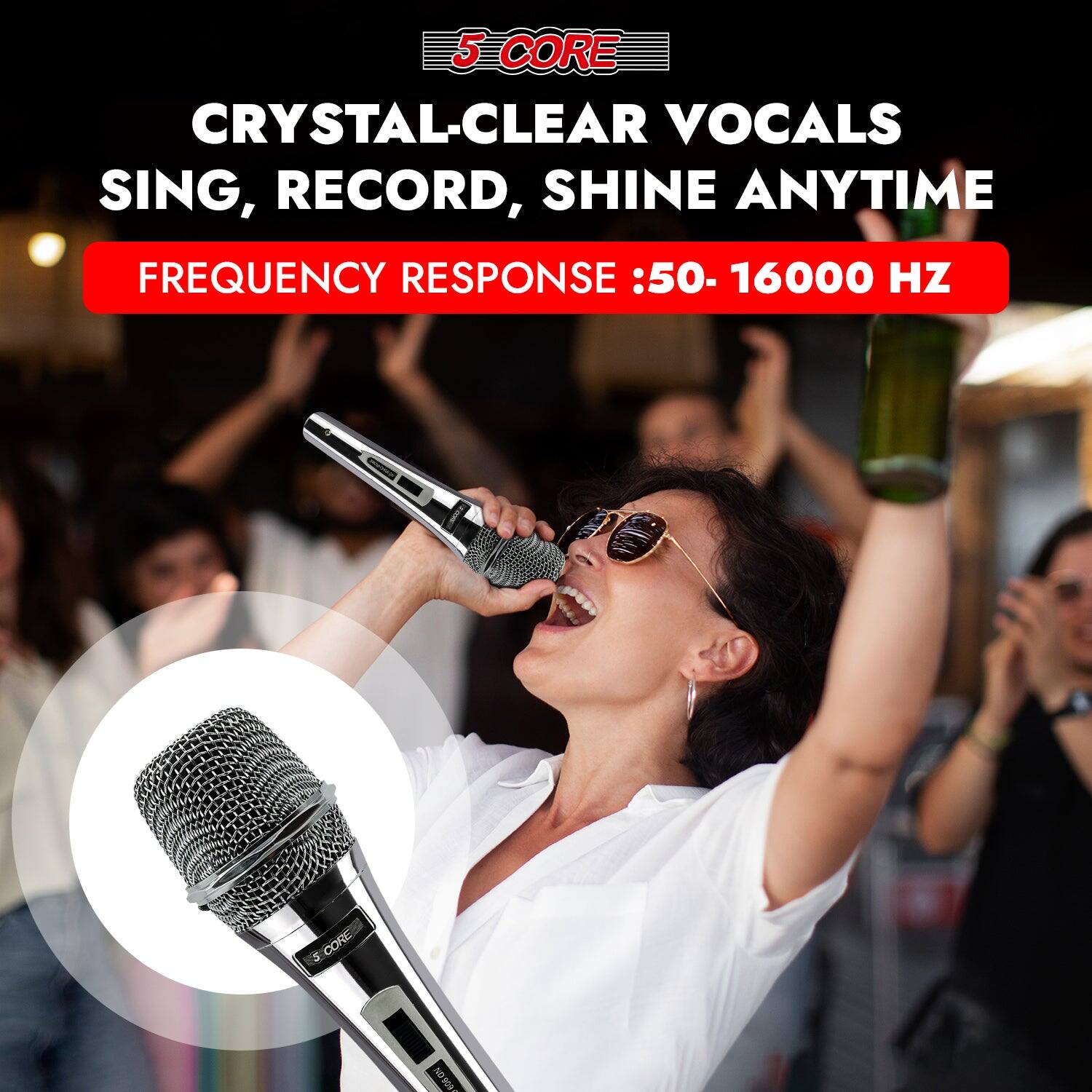 5 CORE
CRYSTAL-CLEAR VOCALS
SING, RECORD, SHINE ANYTIME
FREQUENCY RESPONSE: 50-16000 Hz
CORE ND9087
