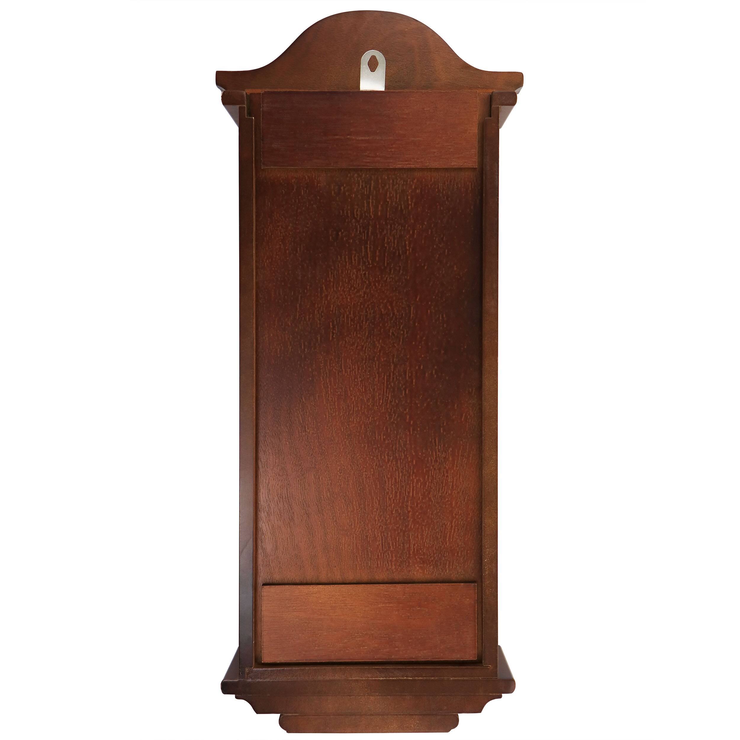 Alt View 3. Bedford Clock Collection - Bedford Clock Collection Jacob 22.75 Inch Mahogany Chiming Pendulum Wall Clock - Brown.