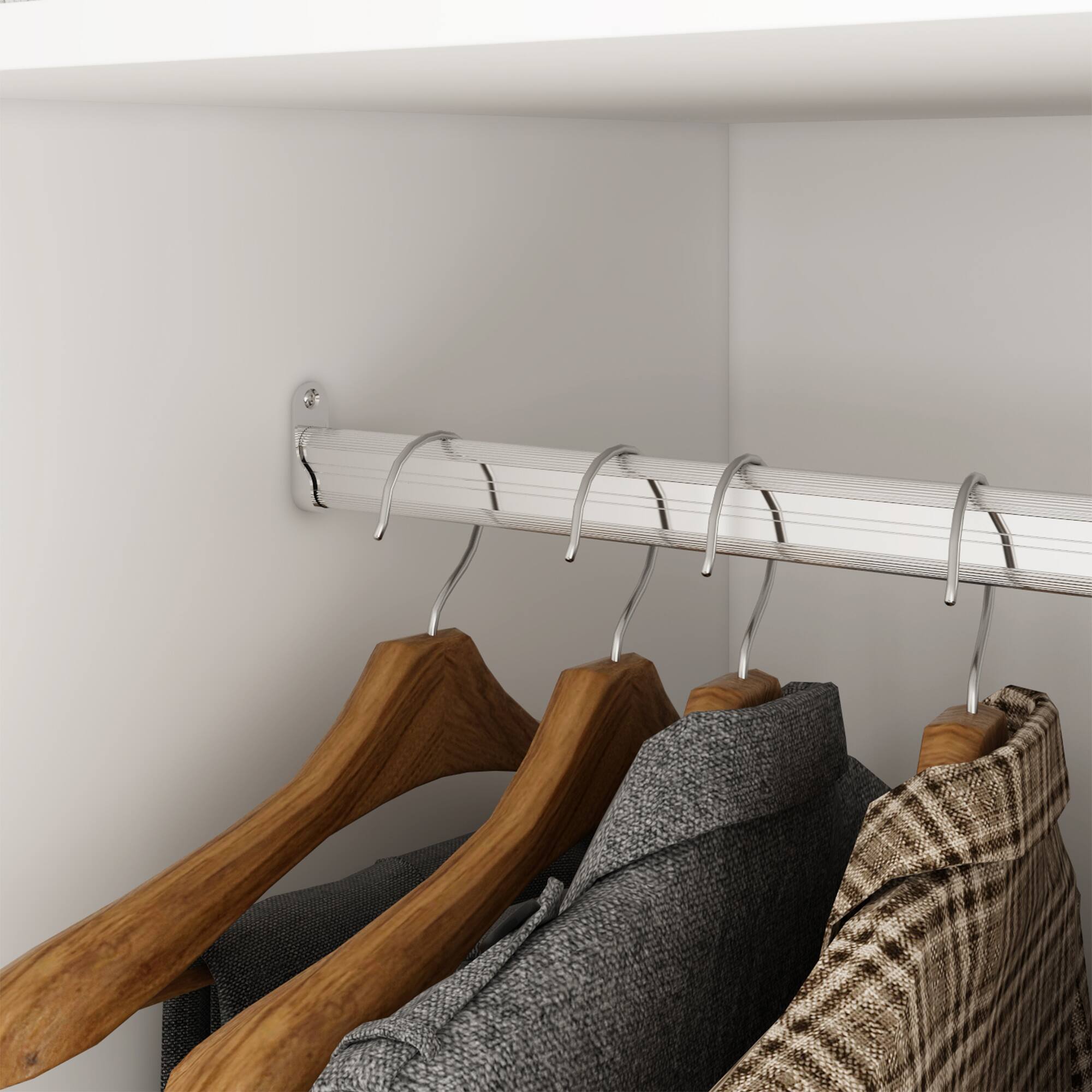 Alt View 10. FUFU&GAGA - FUFU&GAGA 4 - Door Wardrobe with Wooden Handles & Anti - Tip Safety - White.