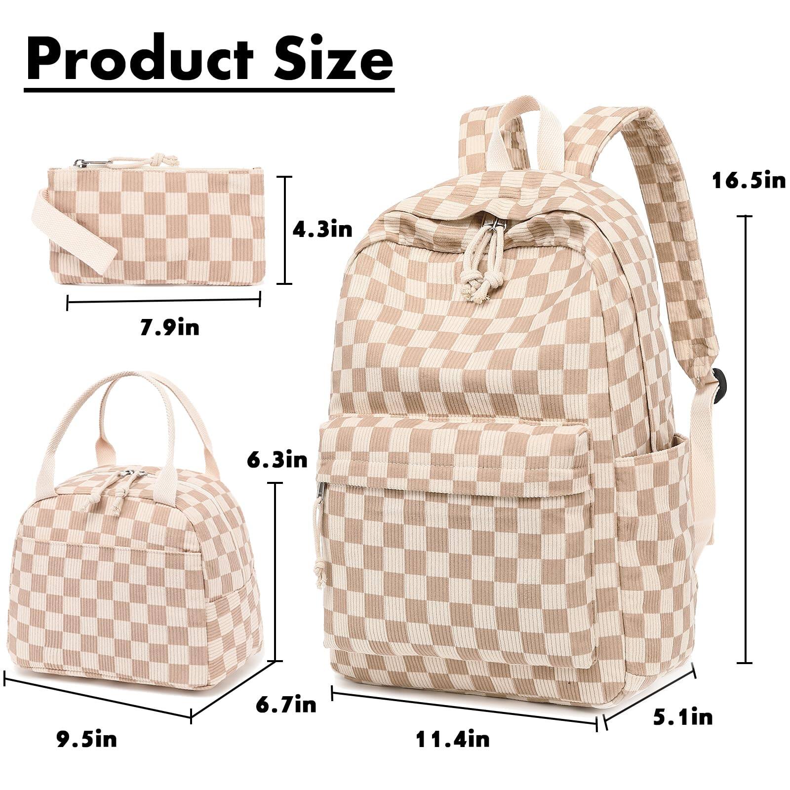 Cozy Serene School Backpack Teens Book Bags With Lunch Box Pencil Bag ...