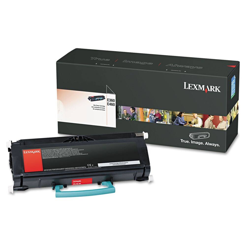 LEXMARK  
True. Image. Always.  

E360 / E460  
One True Cartridge  
Un seul Cartrigde  
Ein Echte Cartridge  

CE