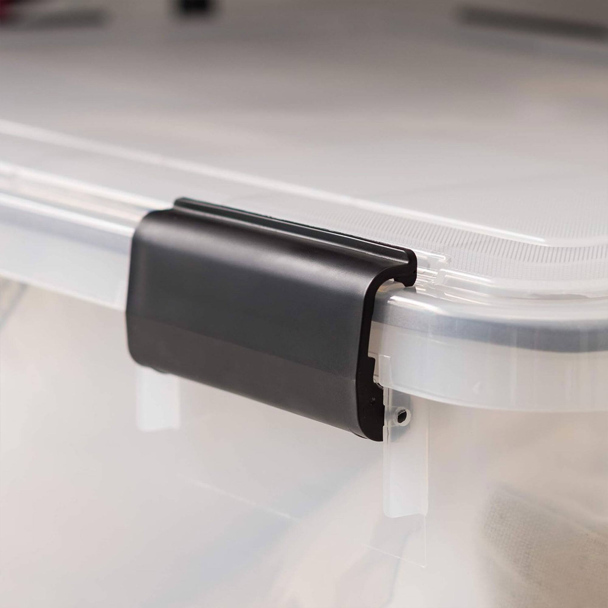 Alt View 4. IRIS USA - IRIS USA 110559 62.8 Quart Weathertight Plastic Storage Box, Clear (4 Pack).