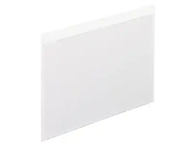 Front. Pendaflex - Pendaflex File Pocket, Clear Envelopes Clear with White Back, 100/Each - Clear with White Back.