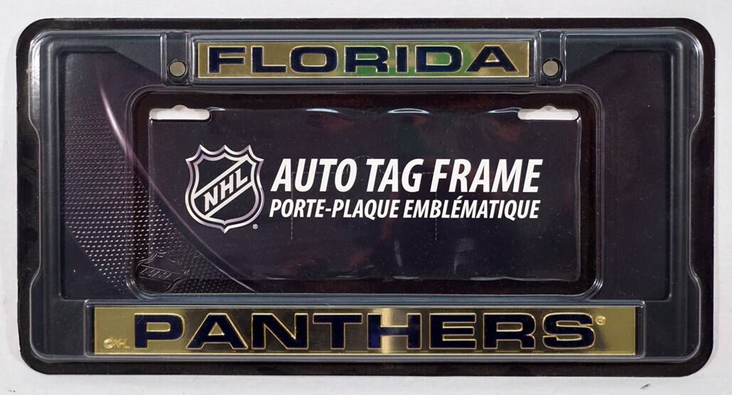 FLORIDA  
AUTO TAG FRAME  
PORTE-PLAQUE EMBLÉMATIQUE  

NHL  
PANTHERS