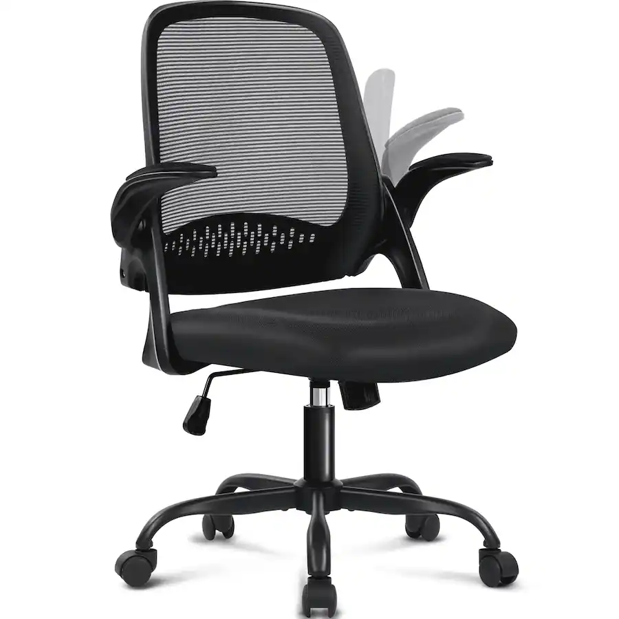 Neo Chair Office Chair Desk Computer Mesh Ergonomic Chair with Flip up ...