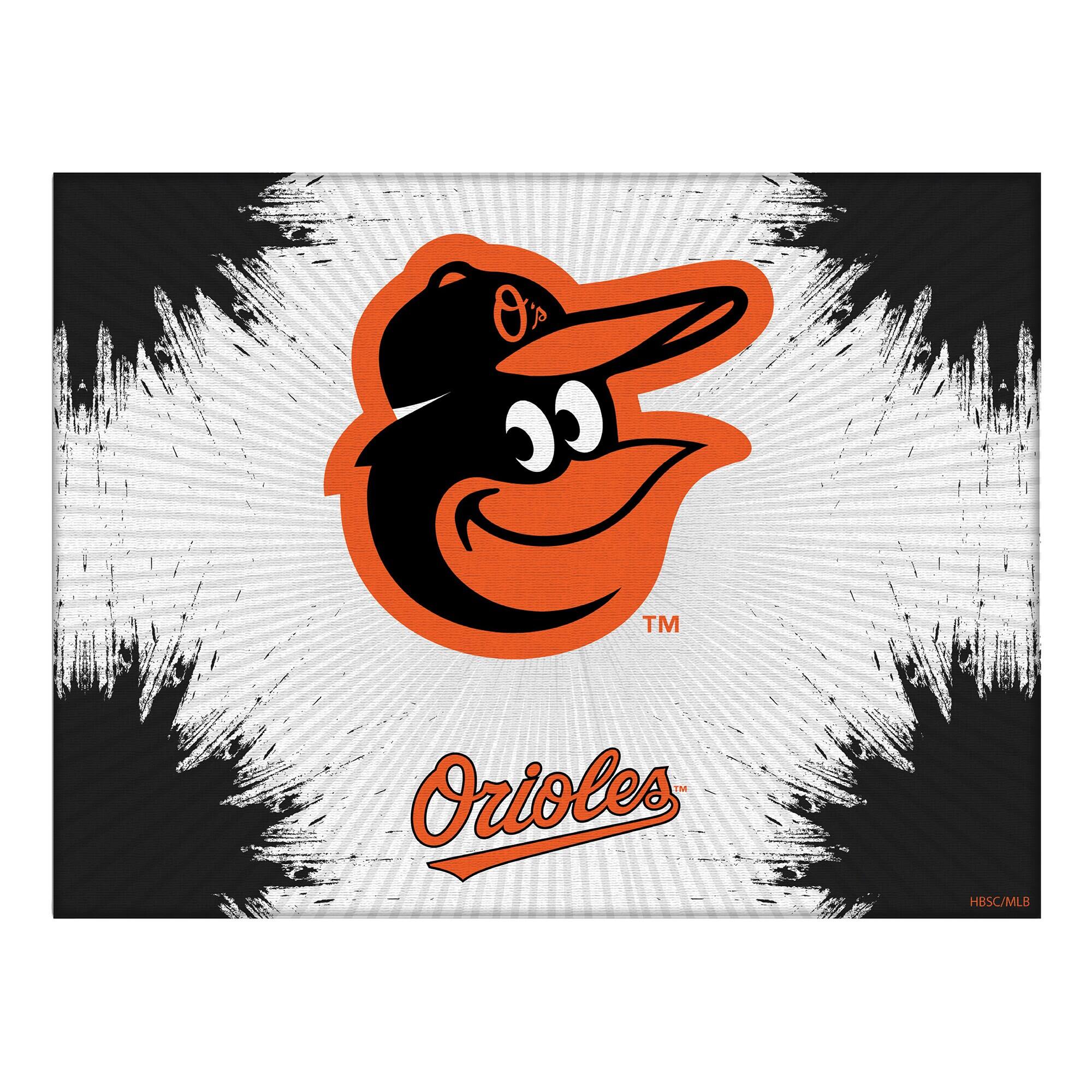 Baltimore Orioles 24" x 32" Splash Canvas Wall Art