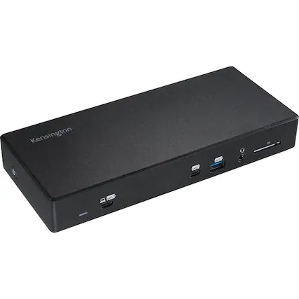Front. Kensington - Kensington SD4855P Docking Station - for Notebook, Monitor - 100 W - USB Type C - 4K - 6 x USB Ports - 5 x USB Type-A.