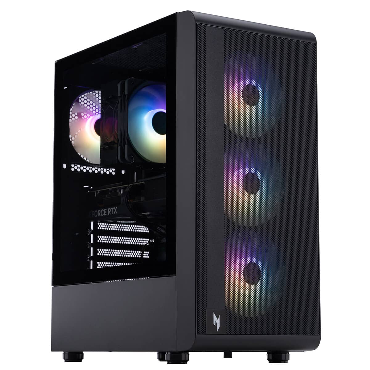 The text on the image reads "Eforce RTX N", which is a brand name and model of a computer.