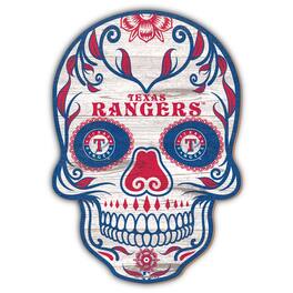 Fan Creations - Texas Rangers 12'' Sugar Skull Sign - Multicolor