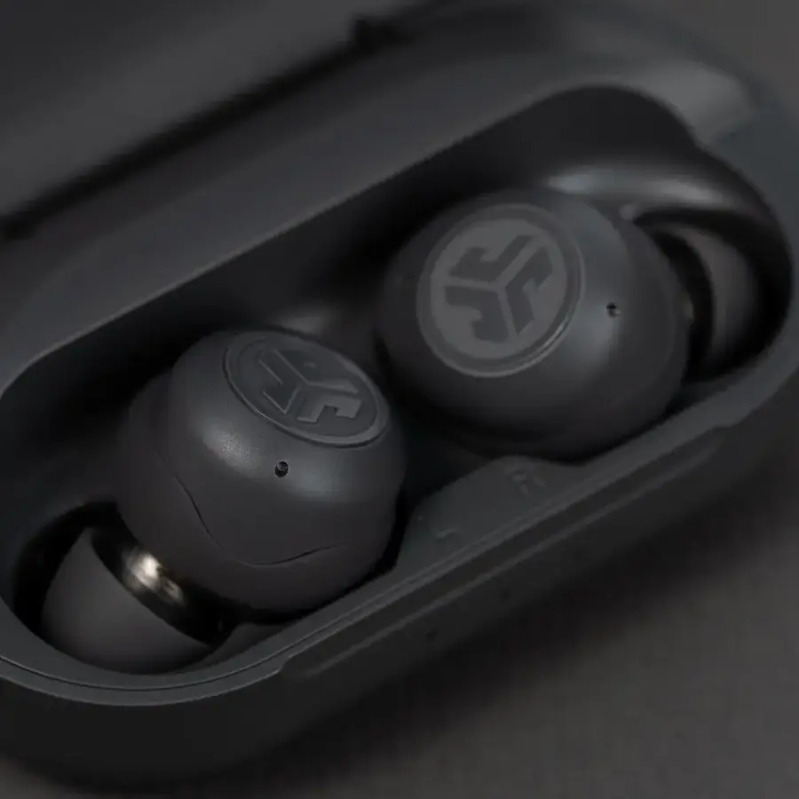 Alt View 18. JLab - 2-in-1 Hear OTC Hearing Aid and Earbuds - Graphite.