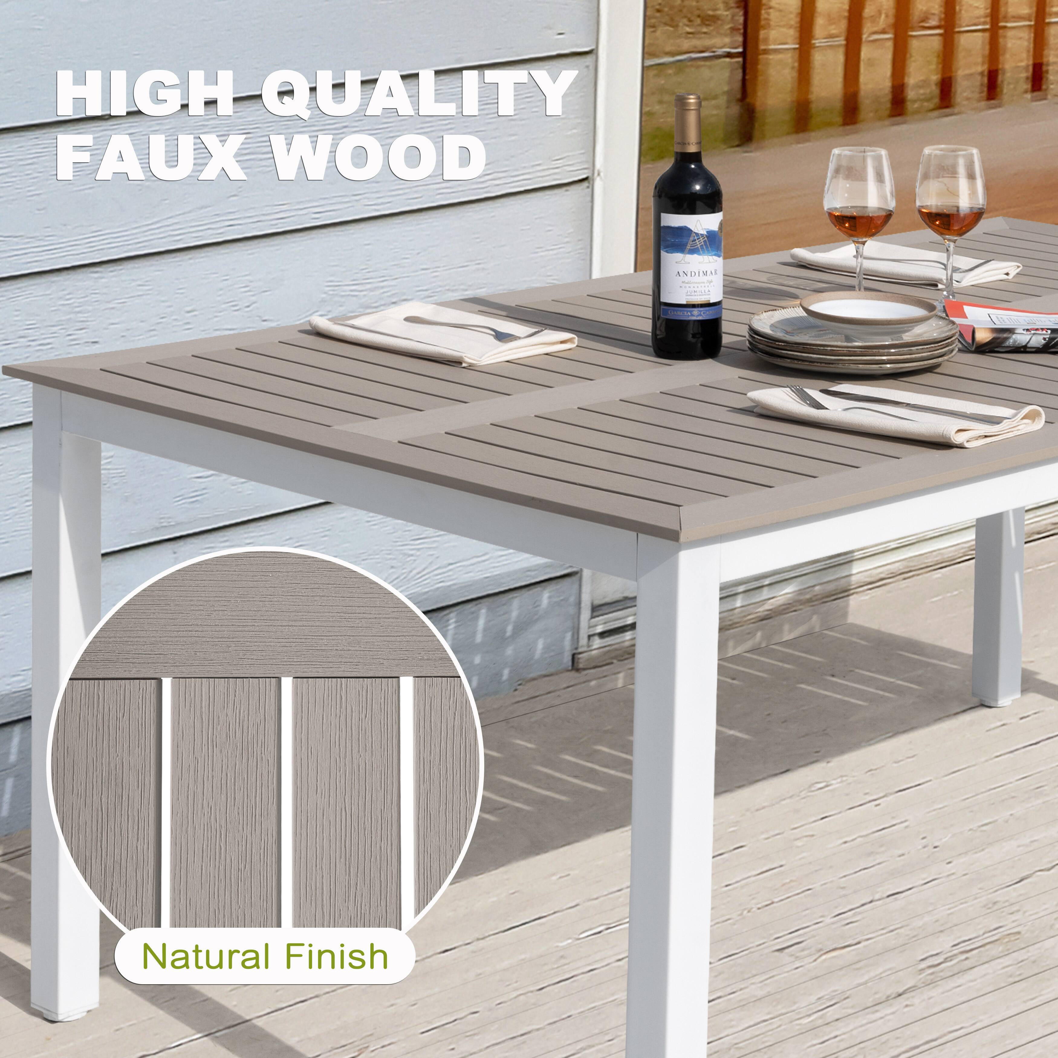 HIGH QUALITY FAUX WOOD  
Natural Finish