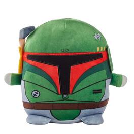 Mattel - Star Wars Cuutopia 10-inch Boba Fett Plush, Soft Rounded Pillow Doll - Brown