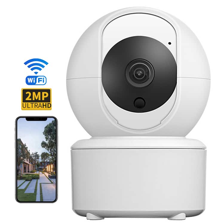 Cluzine - Tuya 2MP 4K Bluetooth HD Home PTZ Security Camera with IR Night Vision