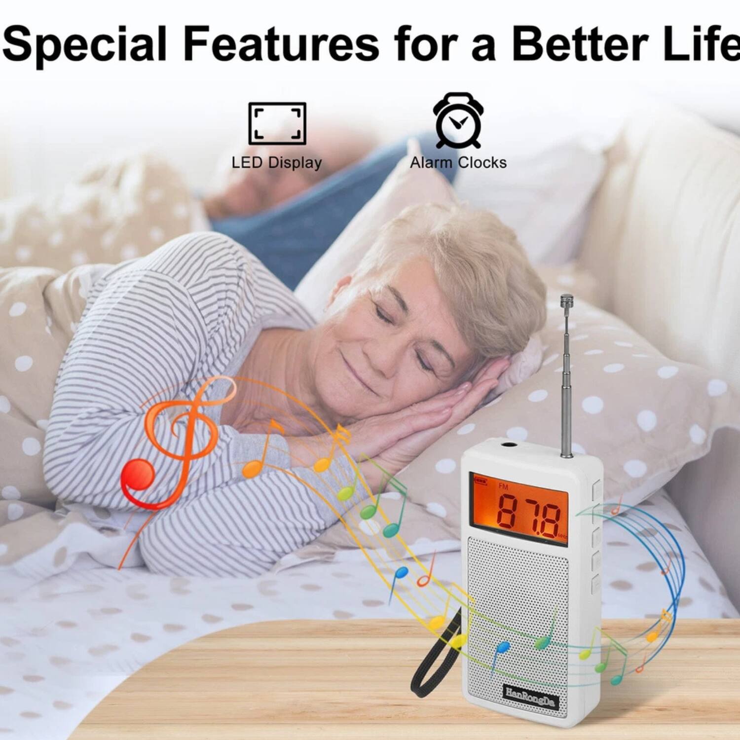 Special Features for a Better Life

- LED Display
- Alarm Clocks

IM 878 HanRongDa