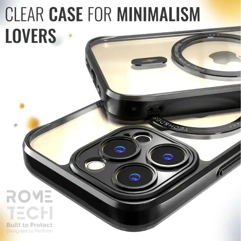 Phone Case Rome Tech RomeTech Rome Tech Clarity Case with MagSafe for iPhone 14 Pro Clear ...