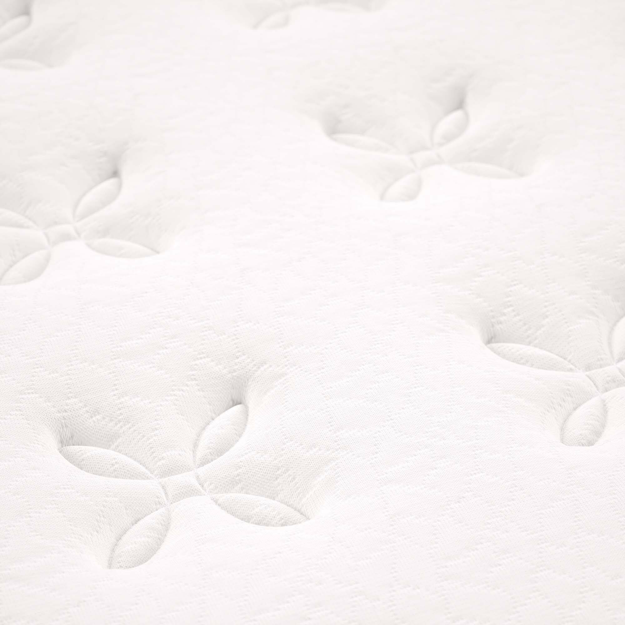 Back. Modway - Jenna 14" Innerspring and Foam Full Mattress by Modway - White.
