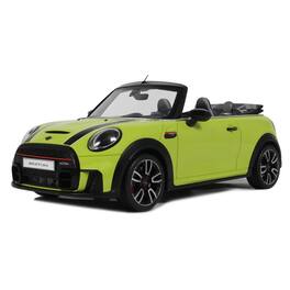 2021 Mini JCW Cabrio Zesty Yellow with Black Stripes 1/18 Model Car by Otto Mobile