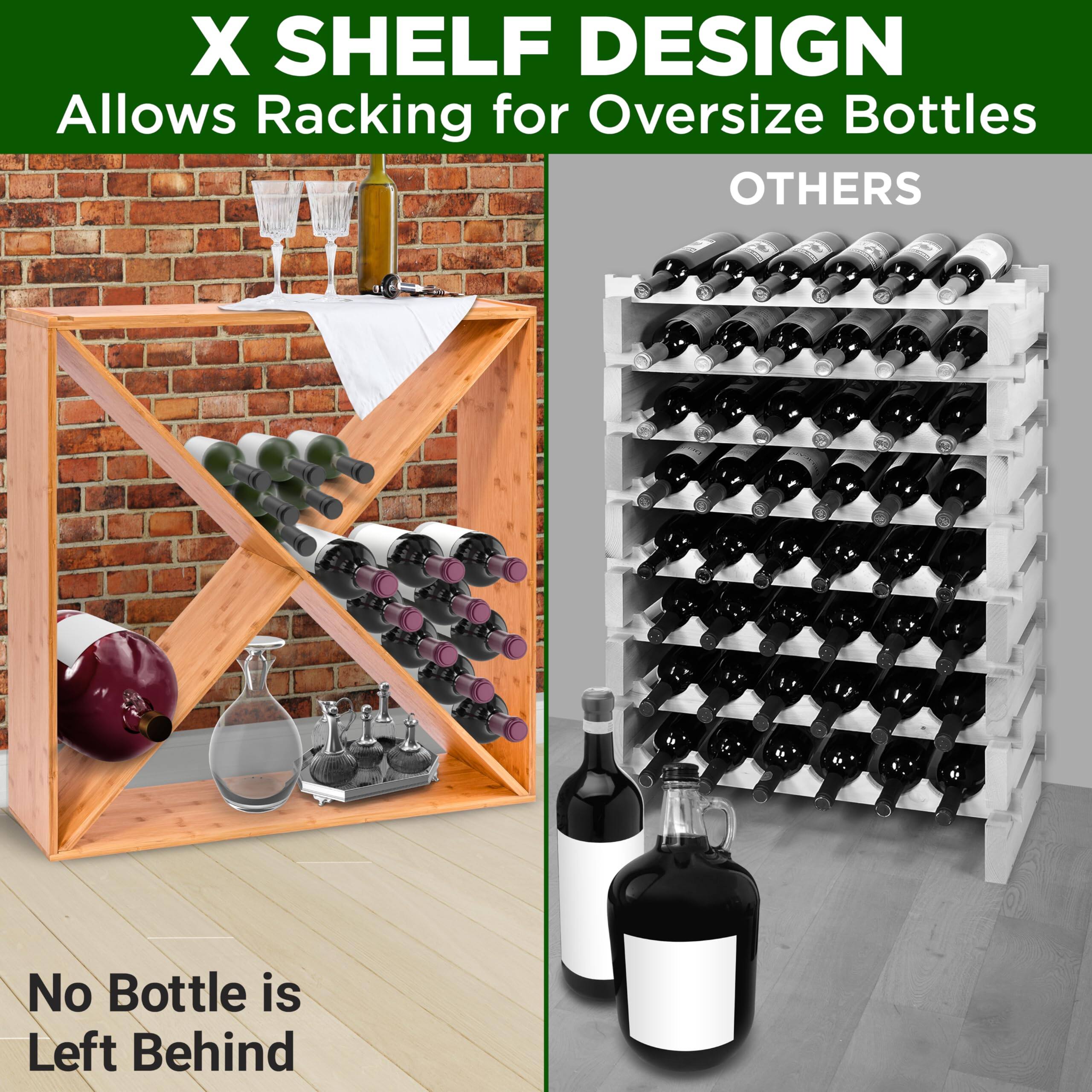 X SHELF DESIGN  
Allows Racking for Oversize Bottles  

OTHERS  

No Bottle is Left Behind