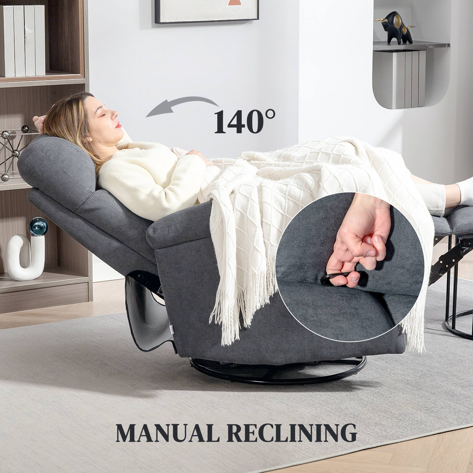 140° MANUAL RECLINING